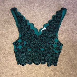 free people cropped tank top